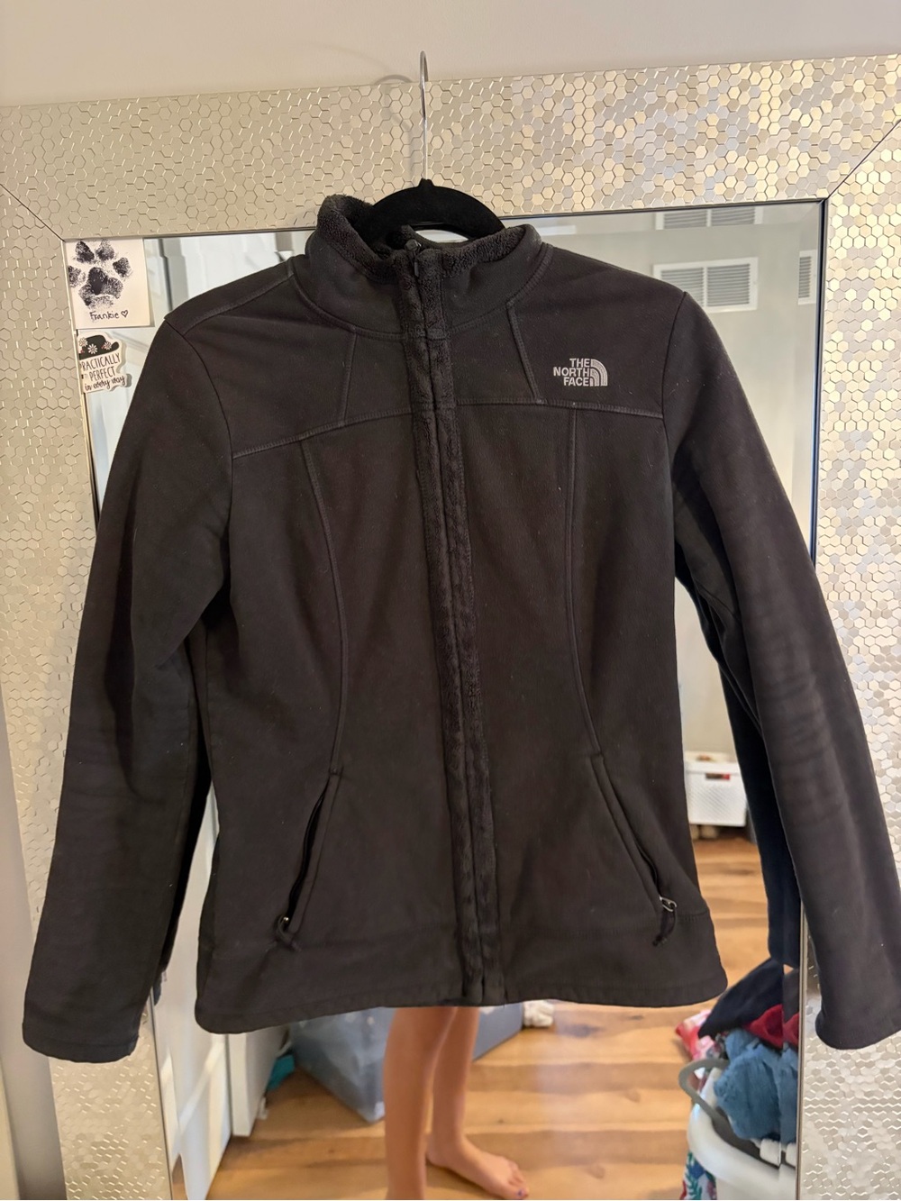 The North Face Women's Black Full-Zip Teddy Fleece Jacket